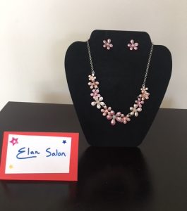 Pink Necklace & Earrings