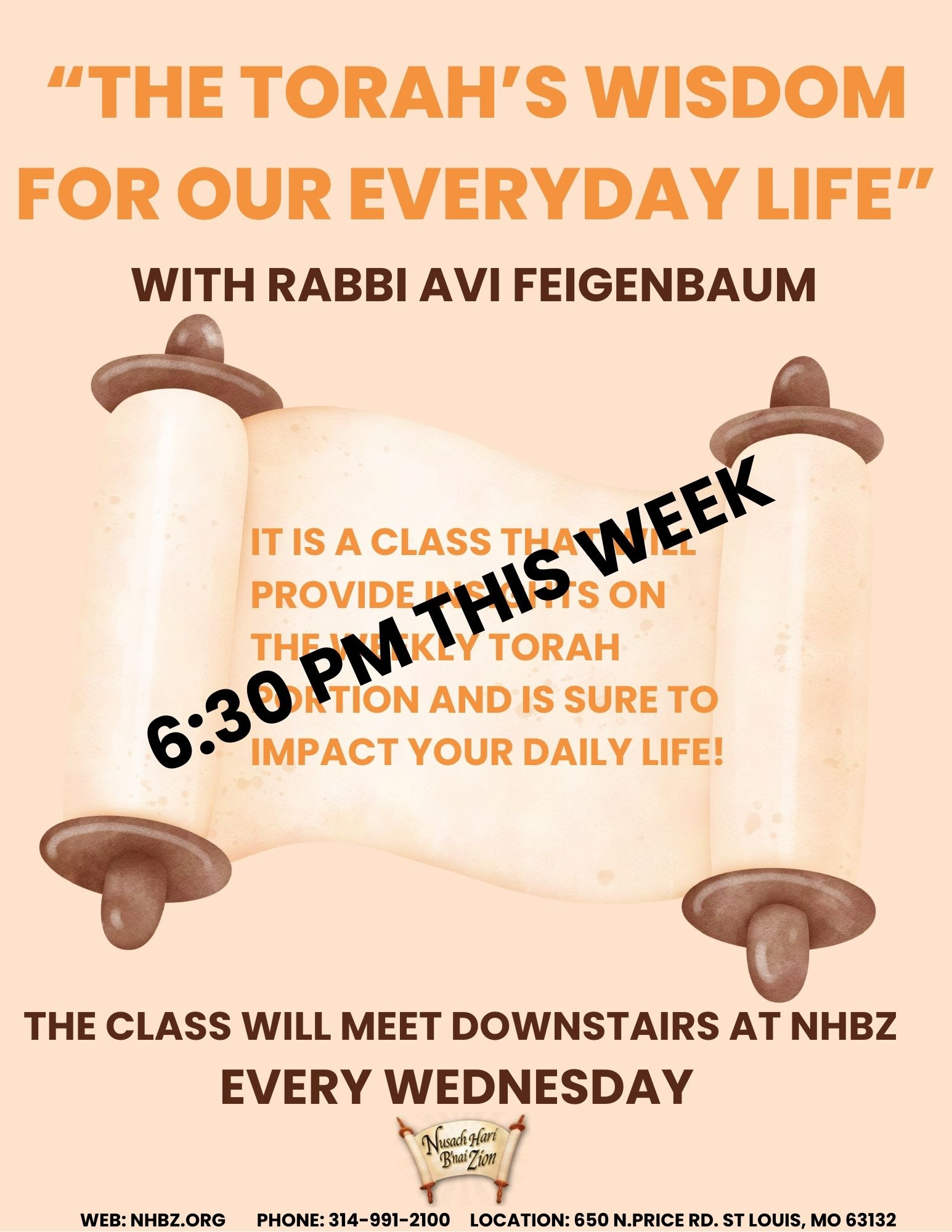 The Torah's Wisdom for Our Everyday Life