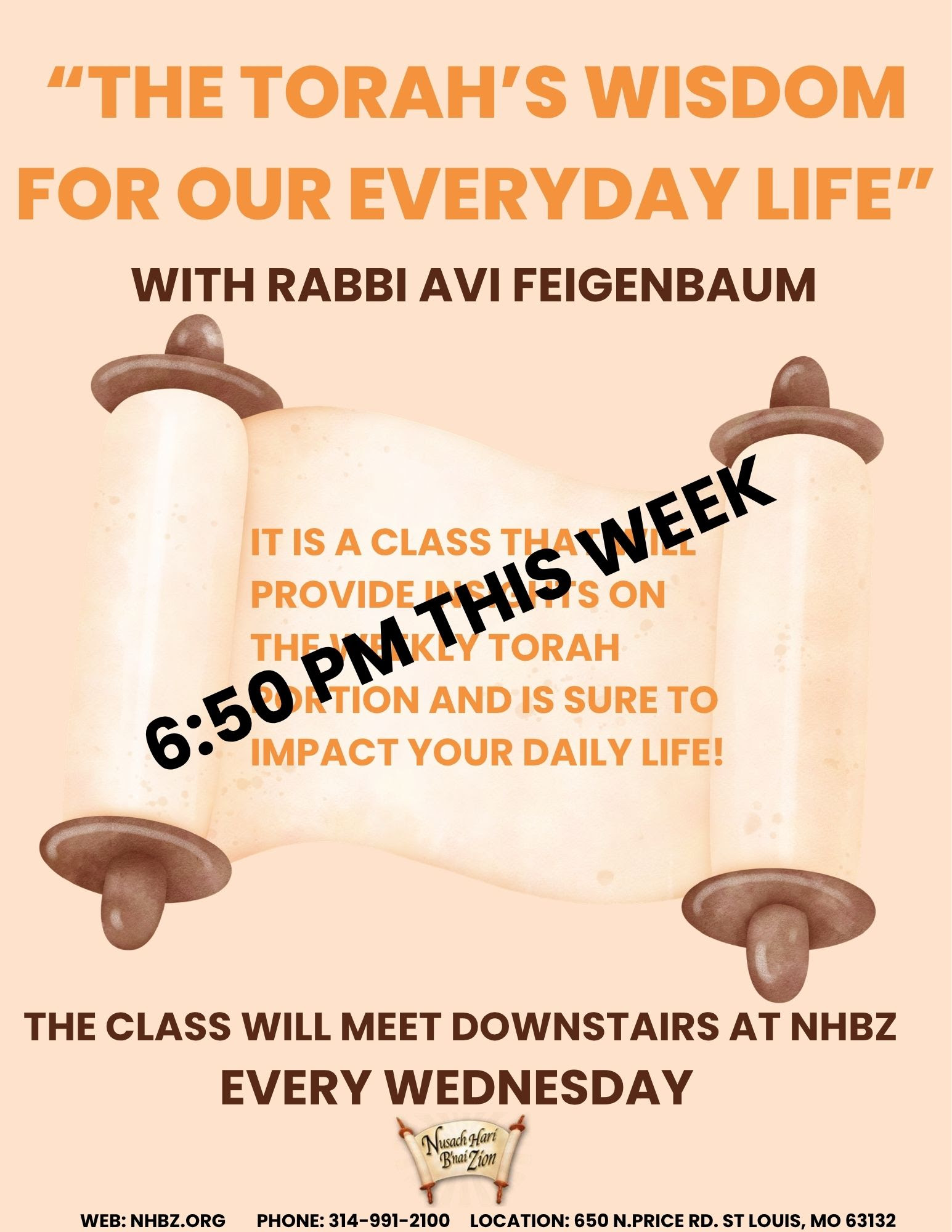 The Torah's Wisdom for Our Everyday Life