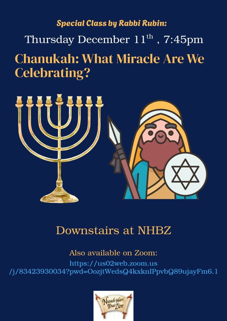 Chanukah: What Miracle Are We Celebrating? – Rabbi Rubin